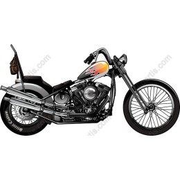 Classic Chopper Motorcycle