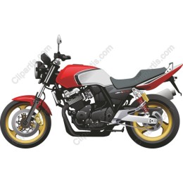Sleek Red Motorcycle