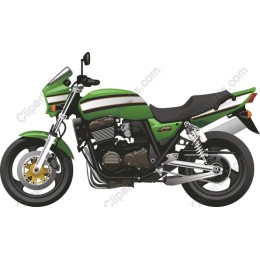 Classic Green Motorcycle