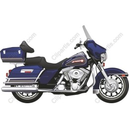 Classic Blue Motorcycle