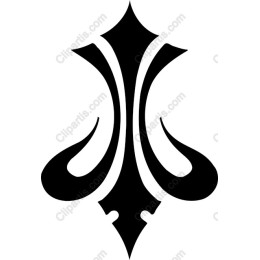 Elegant Black Ornamental