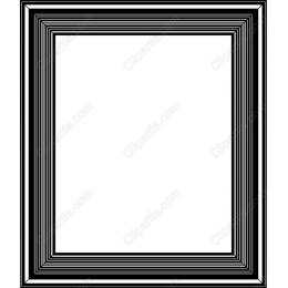 Elegant Black-and-White Frame