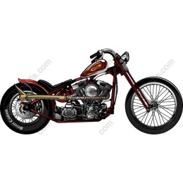 Classic Chopper Motorcycle