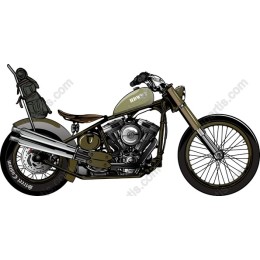 Classic Chopper Motorcycle