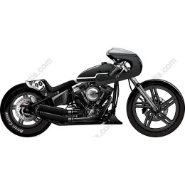 Custom Black Motorcycle