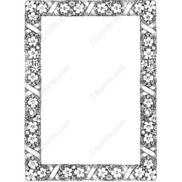 Elegant Floral Border