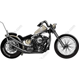 Classic Motorcycle Drawing