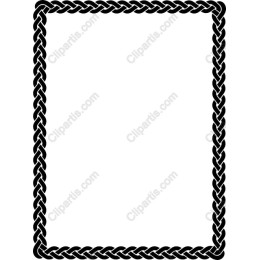 Elegant Black Braided Border