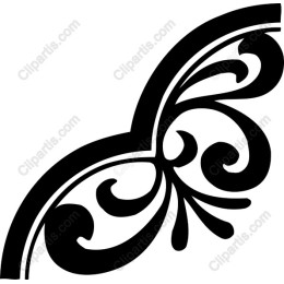 Elegant Black Flourish