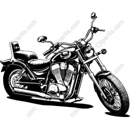 Classic Motorcycle in and