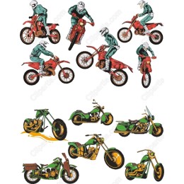 Motorcycle & Rider Set