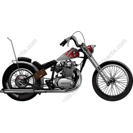 Classic Chopper Motorcycle