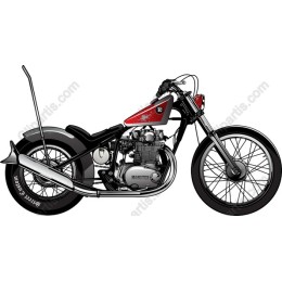 Classic Retro Motorcycle
