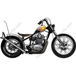 Classic Chopper Motorcycle