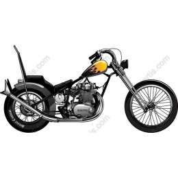 Classic Chopper Motorcycle