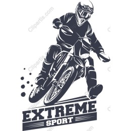 Extreme Sport Dirt Biker