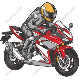 High-Speed Motorcycle Rider