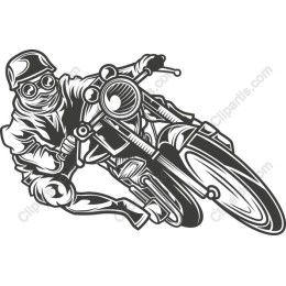 Vintage Motorcycle Rider
