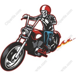 Skeleton Biker