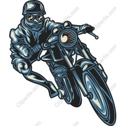 Vintage Motorcycle Rider