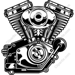 V-Twin Motorcycle Engine