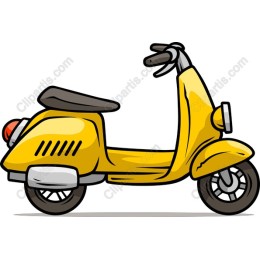 Vibrant Yellow Scooter