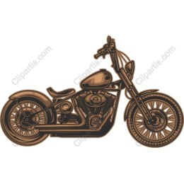 Classic Chopper Motorcycle