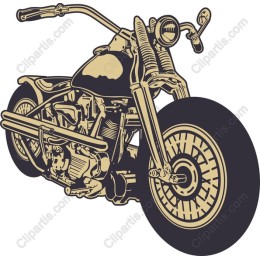 Vintage Chopper Motorcycle