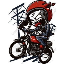 Rebellious Motorcycle Rider