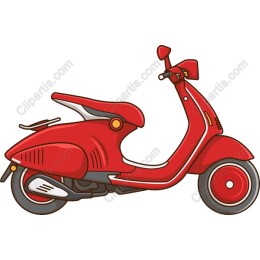 Classic Red Scooter