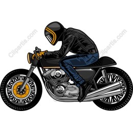 Dynamic Motorcycle Rider