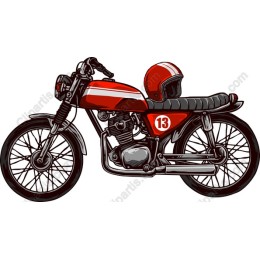 Vibrant Classic Motorcycle