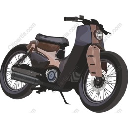 Stylish Modern Motorcycle