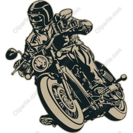 Vintage Motorcycle Rider