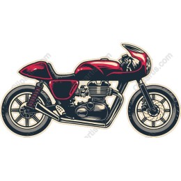 Vintage Cafe Racer Motorcycle