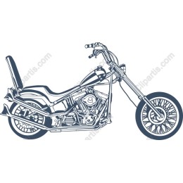 Classic Chopper Motorcycle