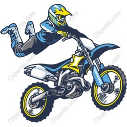 Dynamic Motocross Rider