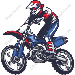 Dynamic Motocross Rider