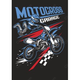 Dynamic Motocross Rider
