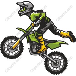Dynamic Motocross Rider