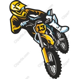 Dynamic Motocross Rider