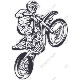 Dynamic Motocross Wheelie