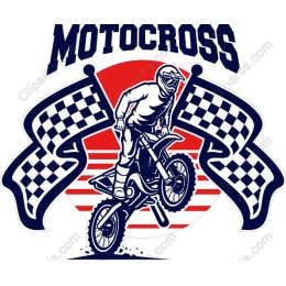 Dynamic Motocross Rider