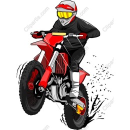 Exhilarating Motocross Rider