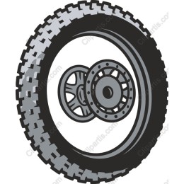 Motorcycle Tire and Wheel