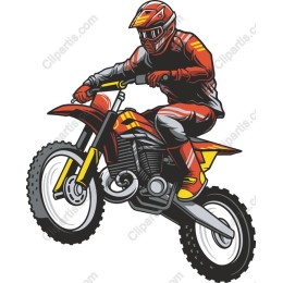 Dynamic Motocross Rider
