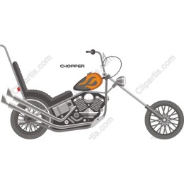 Classic Chopper Motorcycle