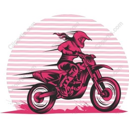 Dynamic Motocross Rider