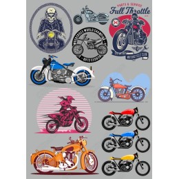 Motorcycle Bundle - Cliparts
