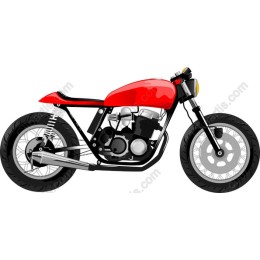 Classic Red Motorcycle